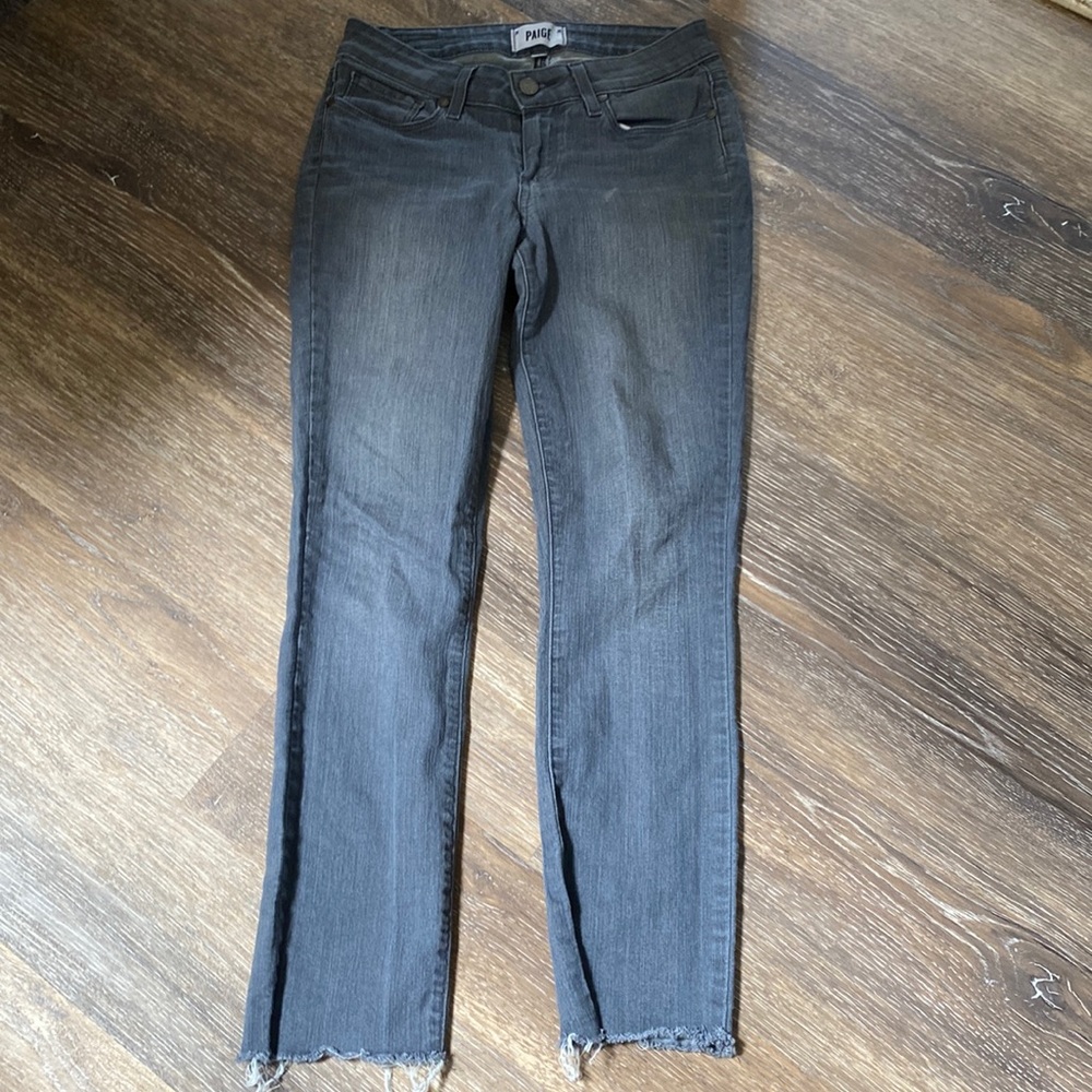 Paige ladies Ultra skinny gray jeans size 26